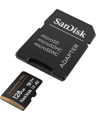 Yaddaş kartı SanDisk 128GB ImageMate Pro MicroSDXC UHS-1 SDSQXCD-128G-AWCJA