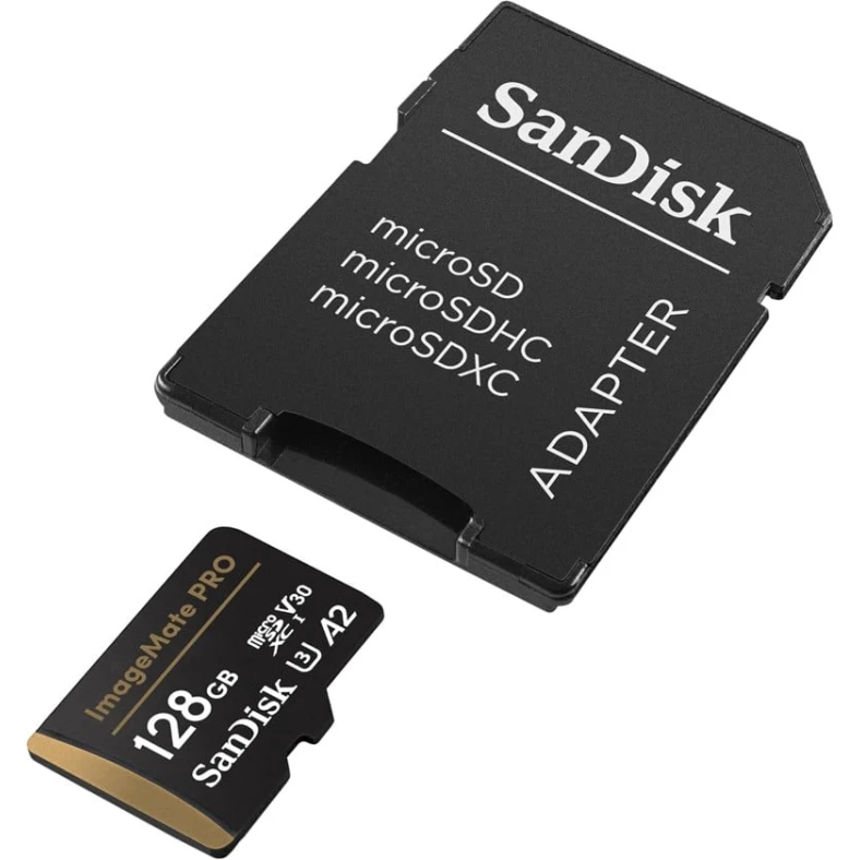 Карта памяти SanDisk 128GB ImageMate Pro MicroSDXC UHS-1 SDSQXCD-128G-AWCJA Карта памяти SanDisk 128GB ImageMate Pro MicroSDXC UHS-1 SDSQXCD-128G-AWCJA