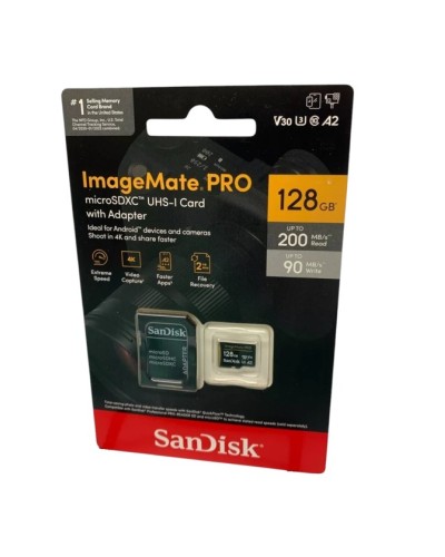 Yaddaş kartı SanDisk 128GB ImageMate Pro MicroSDXC UHS-1 SDSQXCD-128G-AWCJA