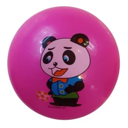 Надувной мяч 016612P с принтом панды, розовый Надувной мяч 016612P с принтом панды, розовый