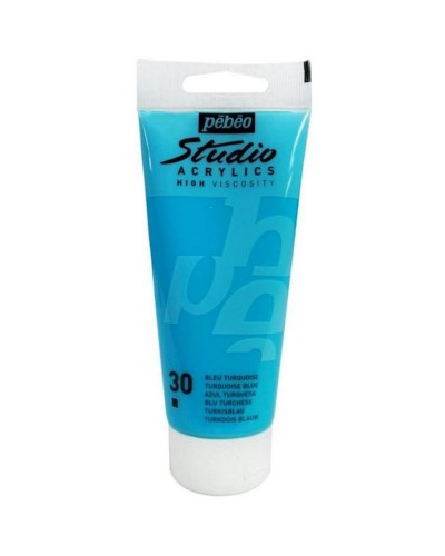 Akril boya Pebeo Studio Acrylics Turquoise Blue, firuzəyi-mavi, 100 ml