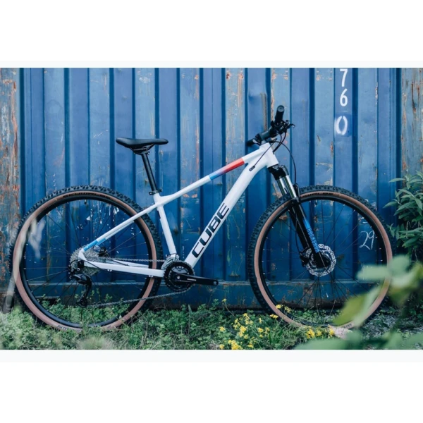 Горный велосипед Cube Aim SLX, размер M, White/Blue/Red