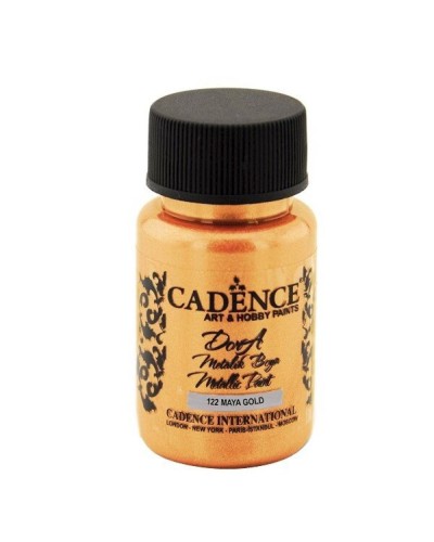 Akril boya-metallik Cadence Dora Metallic Paint 122 Maya Gold 50 ml