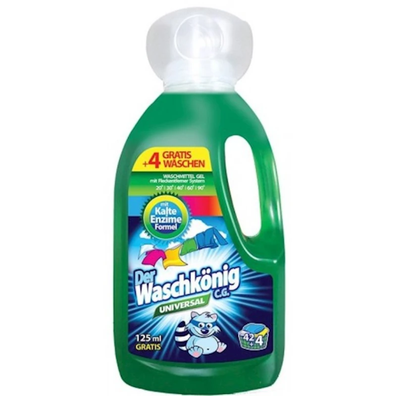 Гель для стирки Der Waschkönig C.G. универсальный, 1.625 л, 46 стирок