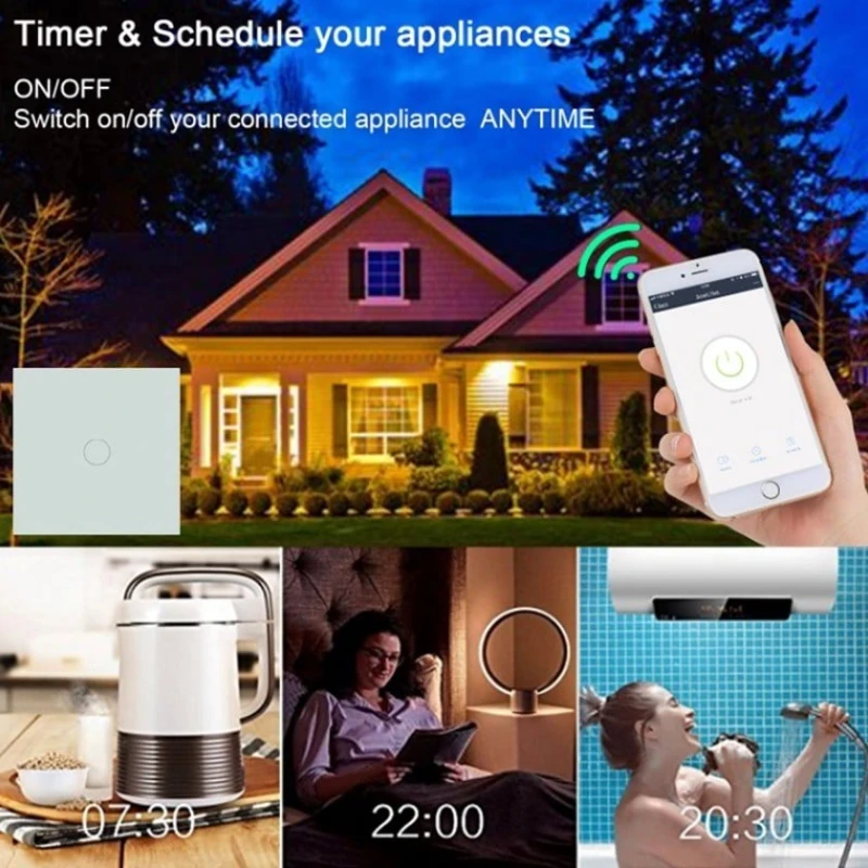 Умный выключатель Tuya MYQ-LS01 White Умный выключатель Tuya MYQ-LS01 White