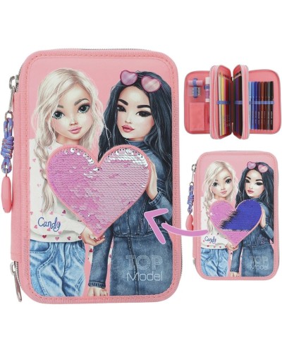 Doldurulma ilə qələmdan Motto Topmodel 0412950, poliester, çəhrayı, 7.5x14x20 sm
