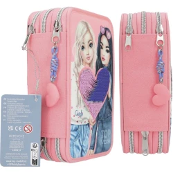 Пенал с наполнением Motto Topmodel 0412950, полиэстер, розовый, 7.5x14x20 см Пенал с наполнением Motto Topmodel 0412950, полиэстер, розовый, 7.5x14x20 см