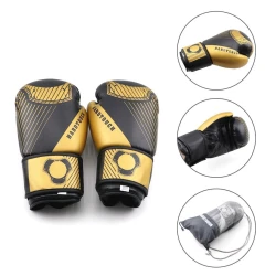 Перчатки для бокса Hard Touch 392980500, черные, 12 oz