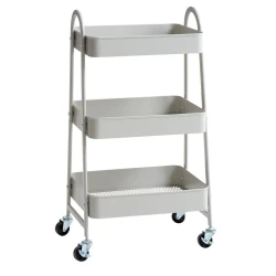 Тележка JYSK Kanstrup, 45x31x77 см, бежевая Тележка JYSK Kanstrup, 45x31x77 см, бежевая