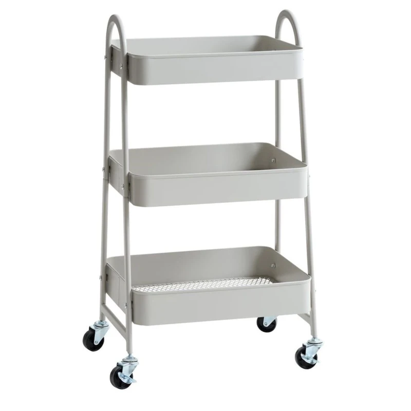 Тележка JYSK Kanstrup, 45x31x77 см, бежевая Тележка JYSK Kanstrup, 45x31x77 см, бежевая