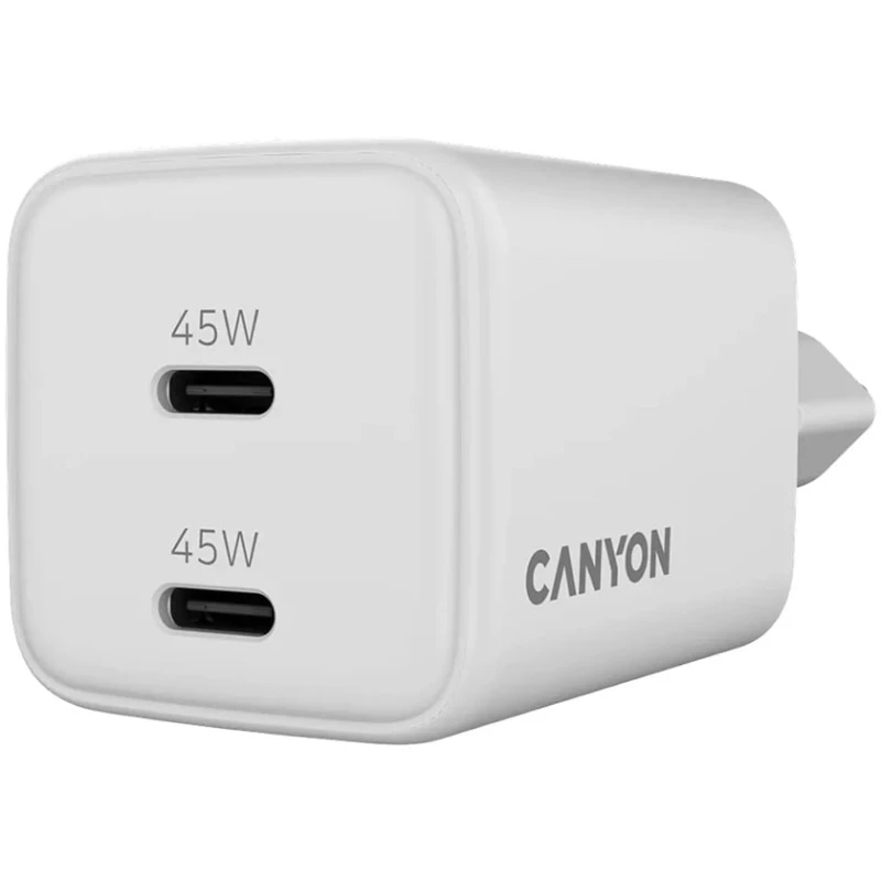 Сетевое зарядное устройство Canyon CNS-CUW45CC 45W White Сетевое зарядное устройство Canyon CNS-CUW45CC 45W White