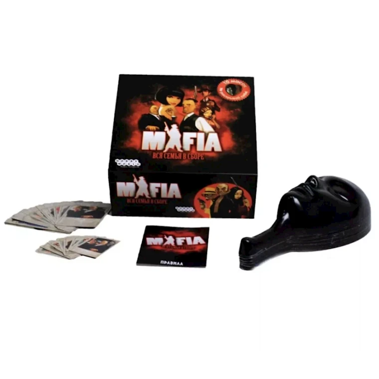 Настольная игра Mafia, 10 масок Настольная игра Mafia, 10 масок
