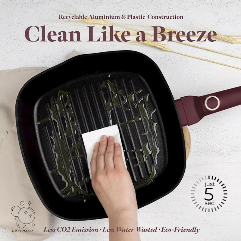 Сковородка-гриль Berlinger Haus Leonardo Collection BH-8037, 28 см, алюминий, с крышкой, бордовая Сковородка-гриль Berlinger Haus Leonardo Collection BH-8037, 28 см, алюминий, с крышкой, бордовая