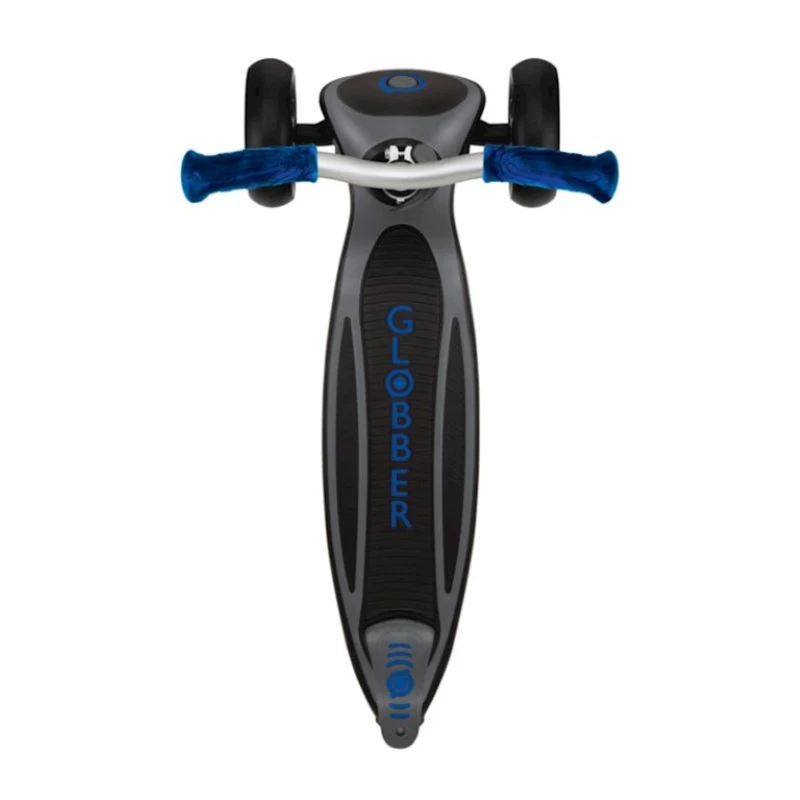 Складной самокат Globber Master Prime, 4-14 лет, черный/синий