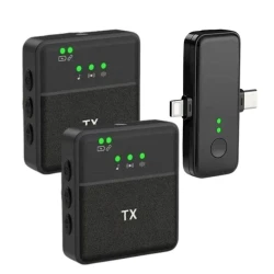 Микрофон SX31 Dual Wireless Microphone for iPhone/Type C Black