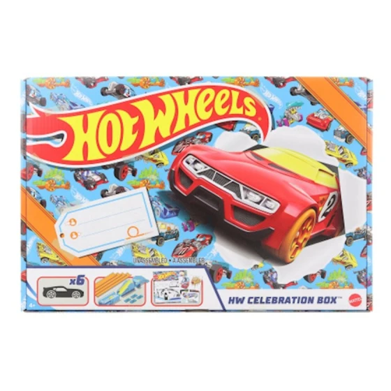 Игровой набор Hot Wheels Celebration Box, пластик, разноцветный