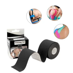 Kinezio teyp Sports Tape, 500x500x5 sm, qara