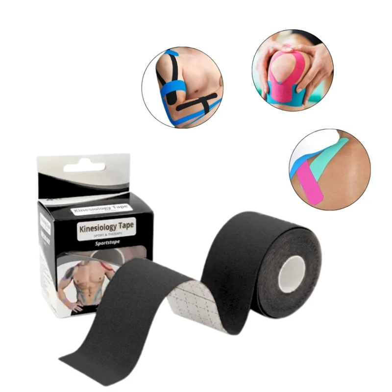 Kinezio teyp Sports Tape, 500x500x5 sm, qara Kinezio teyp Sports Tape, 500x500x5 sm, qara