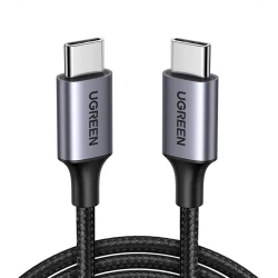 Кабель USB US261 Type-C to Type-C Black, 2 м