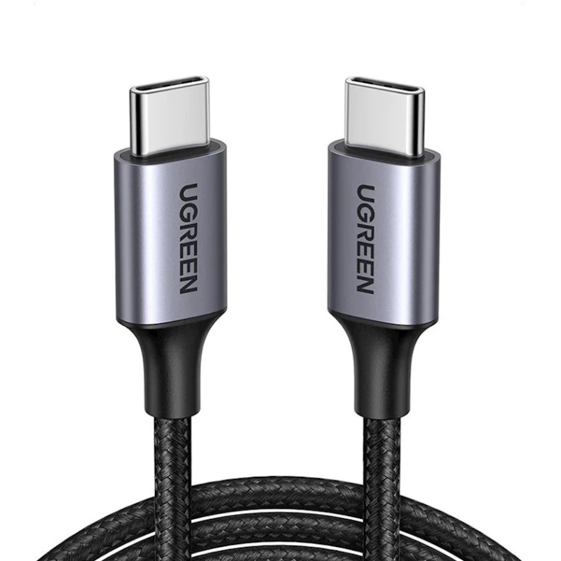 Кабель USB US261 Type-C to Type-C Black, 2 м
