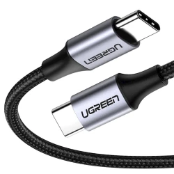 Кабель USB US261 Type-C to Type-C Black, 2 м