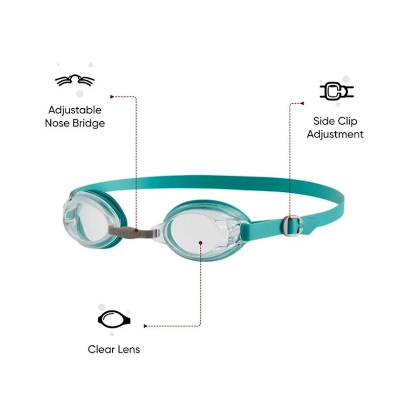 Üzgüçülük üçün eynək Speedo 809297B988, yaşıl/şəffaf