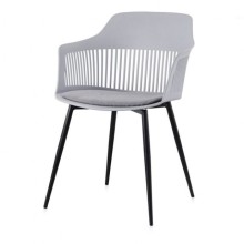 Stul 5556000001035, plastik, 80х56х57 sm, boz