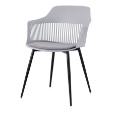 Stul 5556000001035, plastik, 80х56х57 sm, boz
