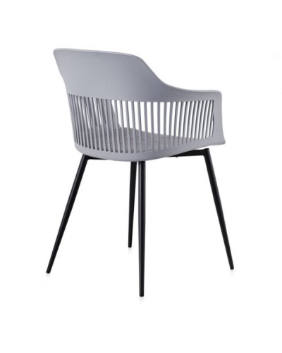 Stul 5556000001035, plastik, 80х56х57 sm, boz