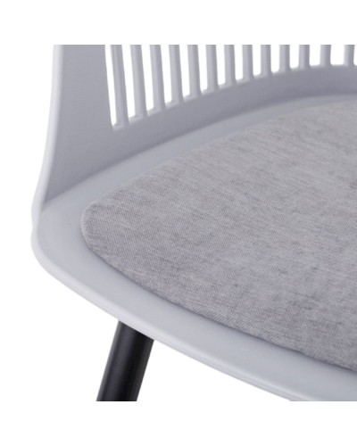 Stul 5556000001035, plastik, 80х56х57 sm, boz