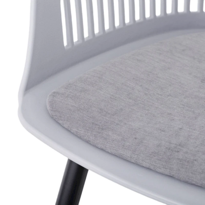 Стул 5556000001035, пластиковый, 80х56х57 см, серый