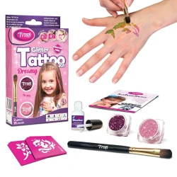 Набор татуировок TyToo Dreamy Girls, с блестками, розовый/фиолетовый