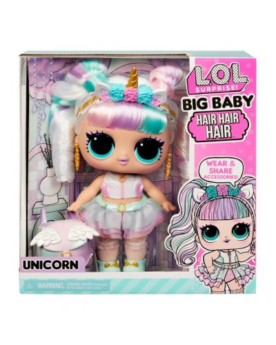 Kukla MGA LOL Surprise Big Baby Hair, 4+ yaş