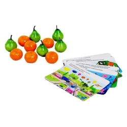 Счетный материал Zabiaka Найди и посчитай:груши, апельсины, картон, пенопласт, разноцветный