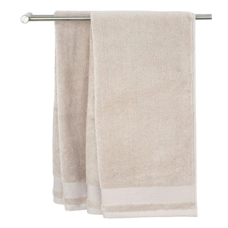 Полотенце для рук JYSK Nora By Kronborg, 50x100 см, хлопок, песочный