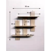 Настенная полка Art Mebel 179, ламинат, 80х80х15 см, бежевая Настенная полка Art Mebel 179, ламинат, 80х80х15 см, бежевая
