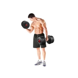 Набор пластиковых гантелей-штанги 20 кг ‎EAST Sport 2147/3, 10 x 10 кг