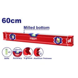 Уровень строительный Emtop ESLL26001, 60 см Уровень строительный Emtop ESLL26001, 60 см
