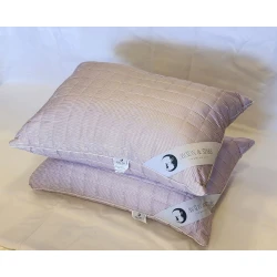 Подушка Moon Star SHA-0000114 классическая, 50х70 см, бамбуковое волокно, белый/черный