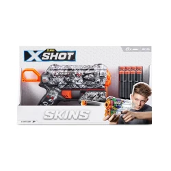 Бластер Zuru X-Shot Skins Flux Illustrate, 8 дротиков, 8+, разноцветный
