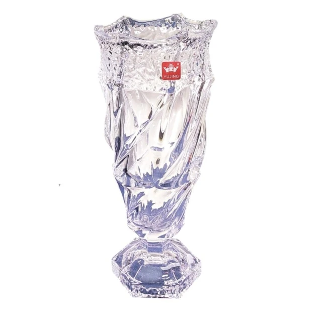 Ваза Yujing Glass Ware YJHP-6904-1, прозрачная