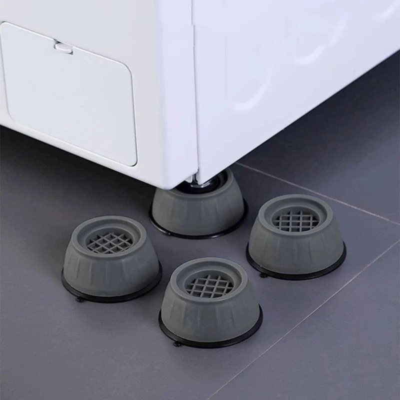 Набор антивибрационных подставок для стиральной машины, серый, 4 шт Набор антивибрационных подставок для стиральной машины, серый, 4 шт