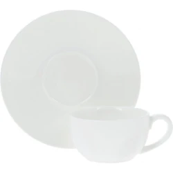 Набор из 6-ти кофейных чашек с блюдцами Wilmax 993002/6C, 100 мл, фарфор, белый