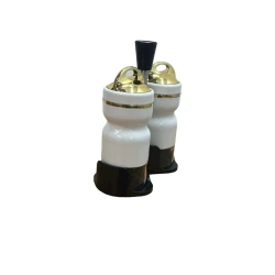 Ədviyyat üçün dəst 1005, 2 parça, ağ/qızılı