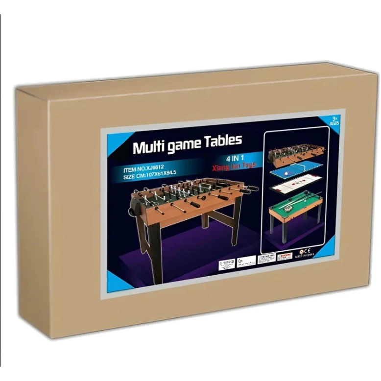 Masaüstü futbol 4-ü 1-də, 107x61x84.5 sm, 3 yaş