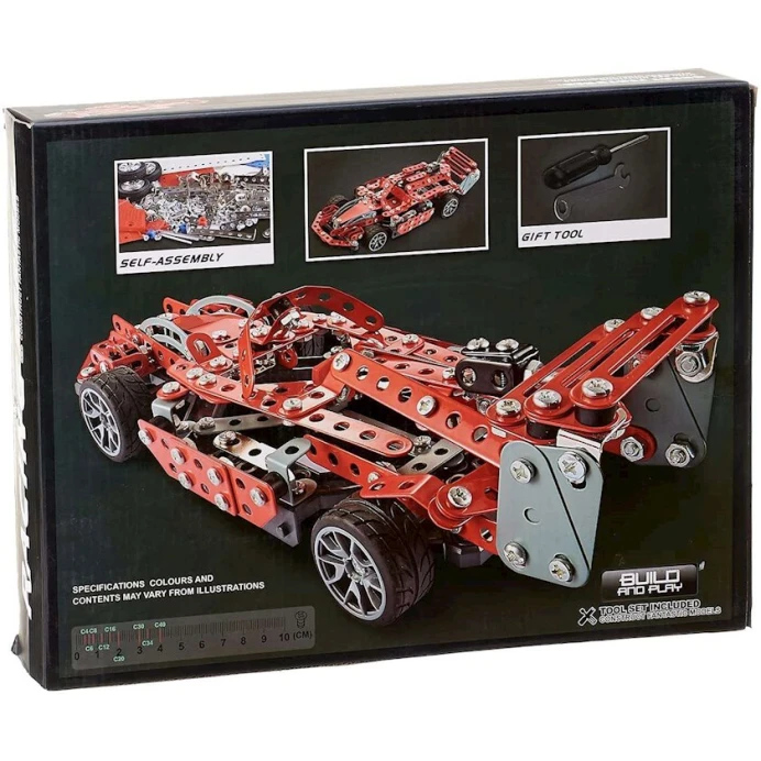 Metal konstruktor Aloe Toys Racing Car Shaped, 287 əd