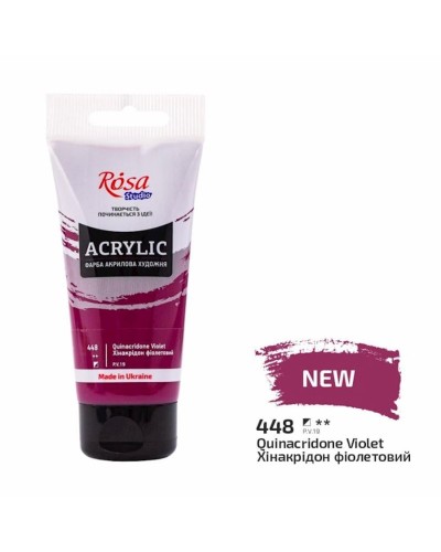 Akril boya Rosa Studio 448 Quinacridone Violet, 75 ml