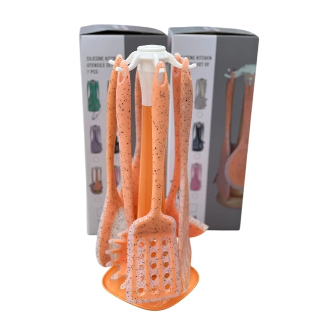 Набор поварских лопаток PP-LL-003, силикон, желтый, 6 предметов