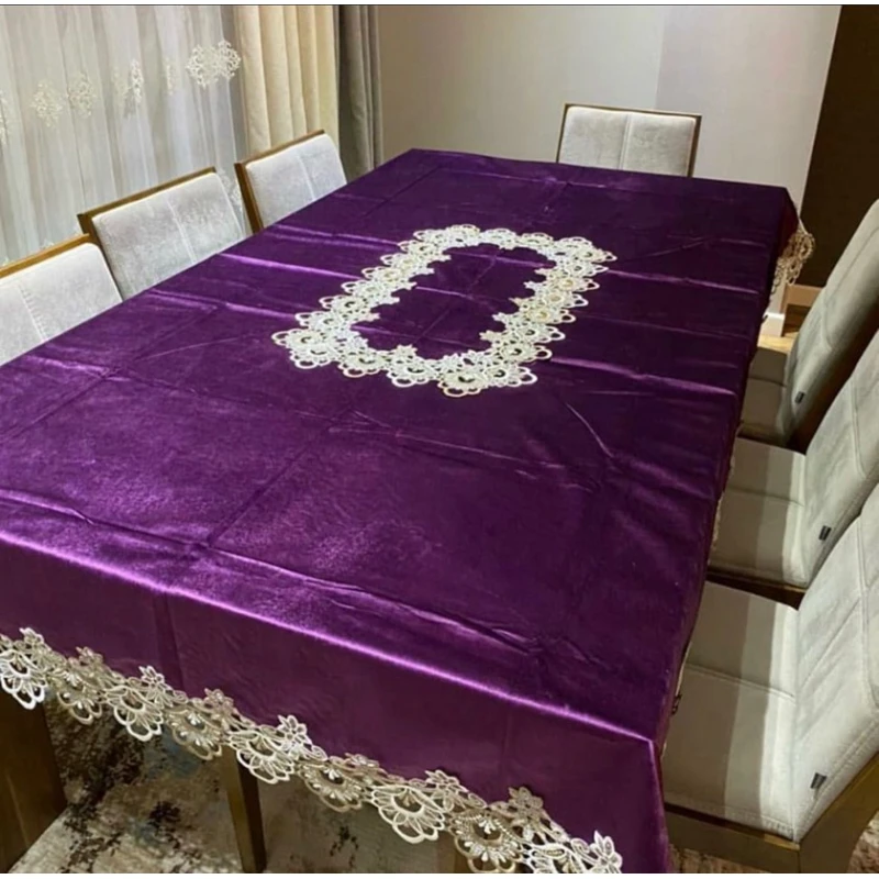 Süfrə MiraNova CTS-133, velür, bənövşəyi, 160x220 sm Süfrə MiraNova CTS-133, velür, bənövşəyi, 160x220 sm