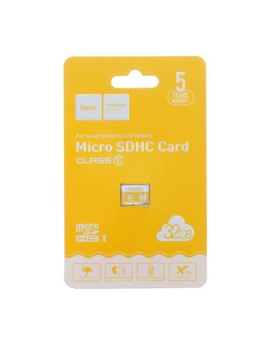 Yaddaş kartı Hoco 32GB MicroSDHC 10 Class Yellow